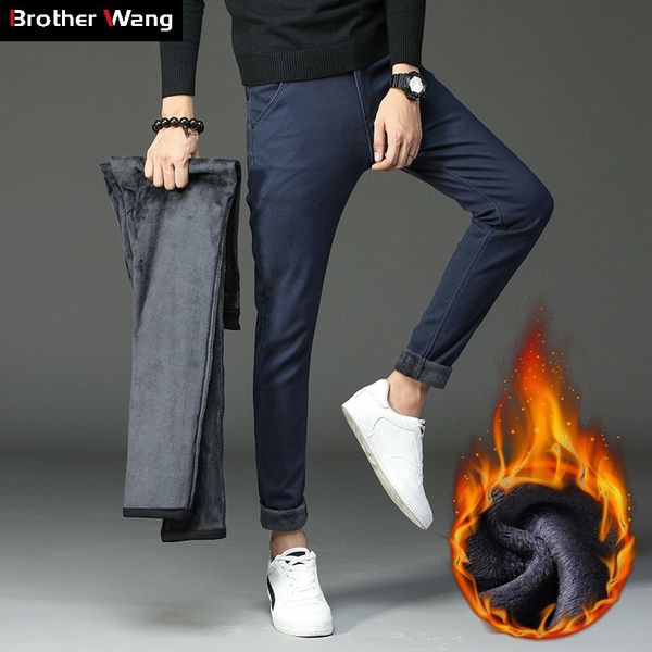 winter new men's warm casual pants business fashion slim fit stretch thicken trousers male brand khaki navy gray pants 201118, Black
winter new men's warm casual pants business fashion slim fit stretch thicken trousers male brand khaki navy gray pants 201118, Black