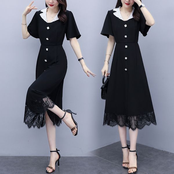 womens plus size dressed in lace black summer short skinny sleeve casual long midi swing beach vacation dresses 61o4, Black;gray
womens plus size dressed in lace black summer short skinny sleeve casual long midi swing beach vacation dresses 61o4, Black;gray