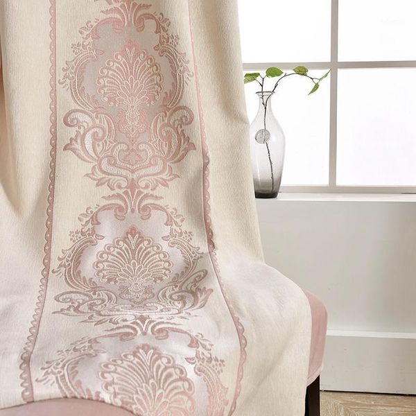 light luxury simple european jacquard pink chenille shading curtain fabric for living room bedroom floor floating curtain1
light luxury simple european jacquard pink chenille shading curtain fabric for living room bedroom floor floating curtain1