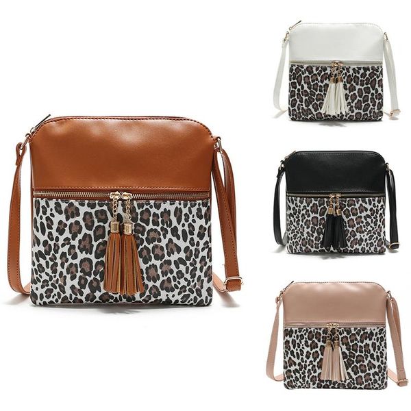 contrast leopard print tassel bag женское одиночное плечо двойное кисточка подвесная сумка 
contrast leopard print tassel bag женское одиночное плечо двойное кисточка подвесная сумка