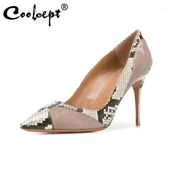 coolcept plus size 34-45 women pumps shoes fashion pointed toe serpentine print shoes women thin high heels party footwear1, Black
coolcept plus size 34-45 women pumps shoes fashion pointed toe serpentine print shoes women thin high heels party footwear1, Black
