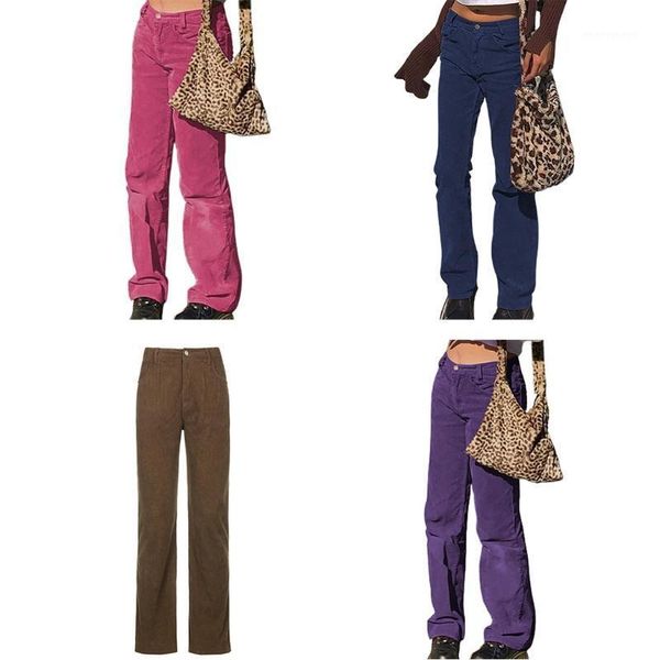 women mid waisted corduroy ribbed velvet long pants harajuku 90s vintage solid color straight leg trousers with pockets1, Black;white
women mid waisted corduroy ribbed velvet long pants harajuku 90s vintage solid color straight leg trousers with pockets1, Black;white