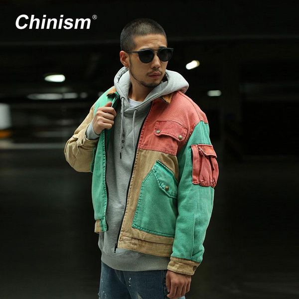 men's down & parkas chinism color patchwork wool collar thick coats mens multi pockets loose jackets stylish streetwear winter hip hop, Black
men's down & parkas chinism color patchwork wool collar thick coats mens multi pockets loose jackets stylish streetwear winter hip hop, Black