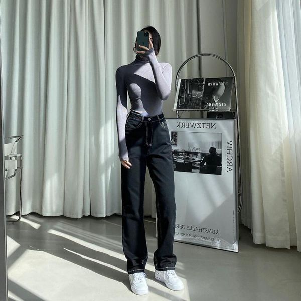 women's jeans black straight plus size high waisted fleece femme baggy taille haute denim pantalones vaqueros ladies mom noir woman 202, Blue
women's jeans black straight plus size high waisted fleece femme baggy taille haute denim pantalones vaqueros ladies mom noir woman 202, Blue