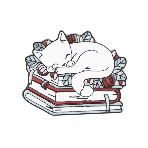 cartoon lovely sleepy cat brooch pins funny card book enamel brooches for girls gift jewelry badges bag clothes accessories xmas shirt pin, Gray
cartoon lovely sleepy cat brooch pins funny card book enamel brooches for girls gift jewelry badges bag clothes accessories xmas shirt pin, Gray