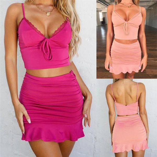 2020 women lace sleeveless strap v-neck sling tank crop high waist folds ruffle short mini skirts party women dresses 2pcs1, White
2020 women lace sleeveless strap v-neck sling tank crop high waist folds ruffle short mini skirts party women dresses 2pcs1, White