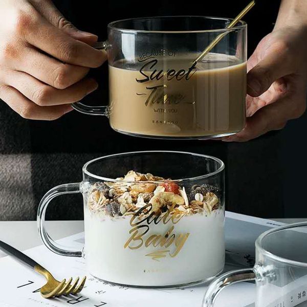 letters glass water cup fashion half flaring coffee mugs household security bursting prevention handle breakfast mug cups vtky2218
letters glass water cup fashion half flaring coffee mugs household security bursting prevention handle breakfast mug cups vtky2218