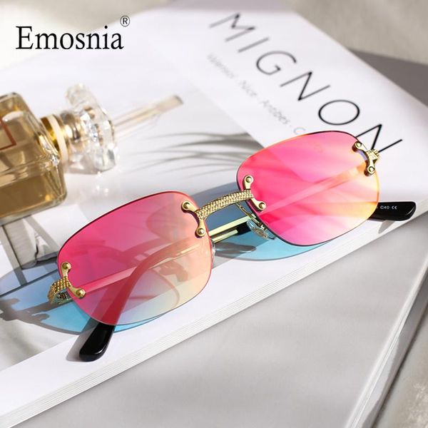 fashion rectangle rimless sunglasses women small frameless mirror 2021 sun glasses alloy classic brand designer shades uv400, White;black
fashion rectangle rimless sunglasses women small frameless mirror 2021 sun glasses alloy classic brand designer shades uv400, White;black
