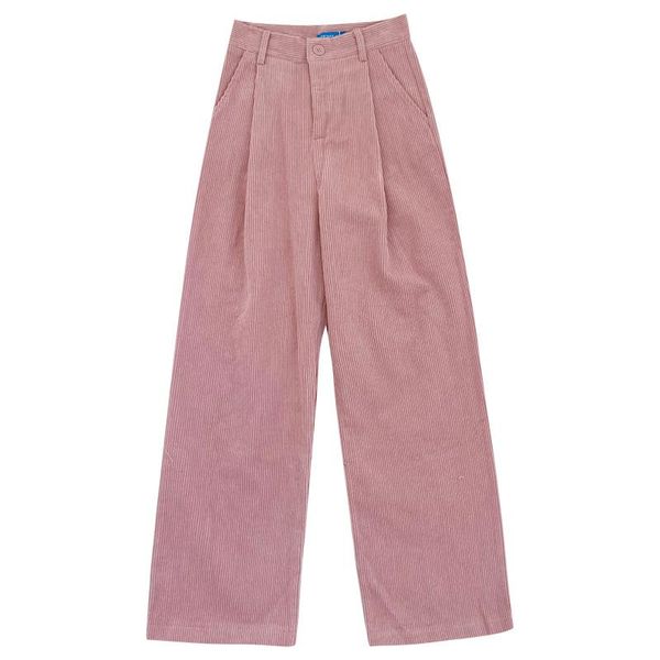 fall/winter corduroy solid color washed high waist loose thick casual straight-leg pants, Black;white
fall/winter corduroy solid color washed high waist loose thick casual straight-leg pants, Black;white