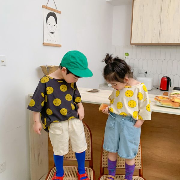 summer 2020 boys girls cartoon printing short sleeve loose tees pure cotton korean style cute t shirts 1-7y y200704, Blue
summer 2020 boys girls cartoon printing short sleeve loose tees pure cotton korean style cute t shirts 1-7y y200704, Blue
