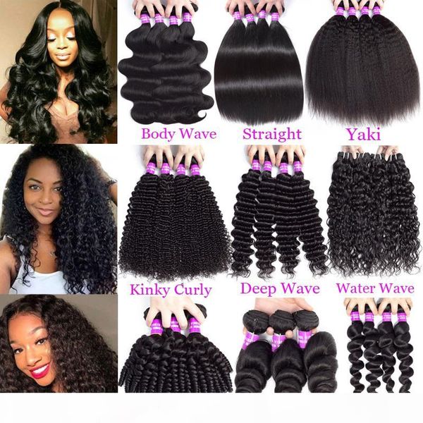 9a brazilian human hair bundles 3 4 5 virgin hair bundles body wave straight loose deep water kinky curly remy hair extensions weft, Black
9a brazilian human hair bundles 3 4 5 virgin hair bundles body wave straight loose deep water kinky curly remy hair extensions weft, Black