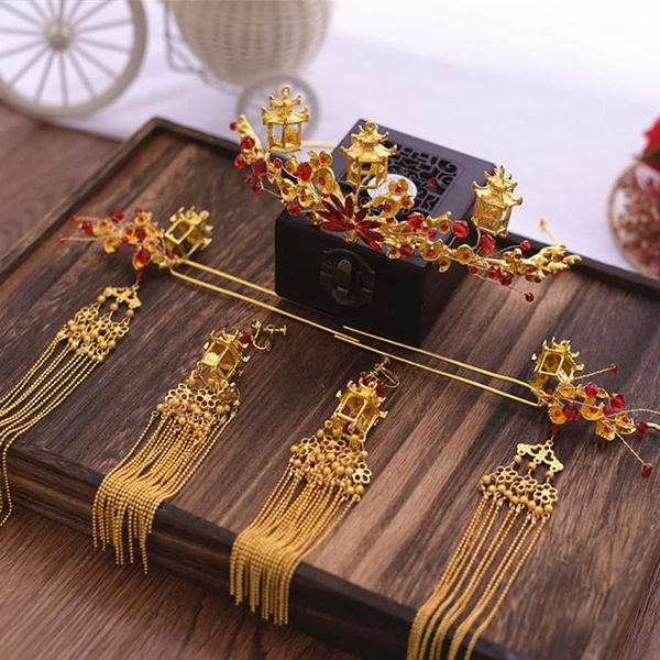 red crystal beads flower crown tiara wedding hairband hair accessories bridal jewelry, Golden;silver
red crystal beads flower crown tiara wedding hairband hair accessories bridal jewelry, Golden;silver