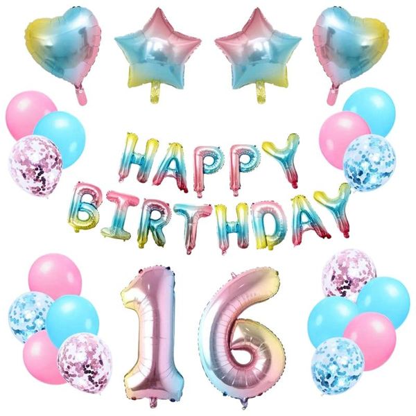 party decoration rainbow 16th birthday decor happy banner star & heart aluminium foil balloon for girls and women
party decoration rainbow 16th birthday decor happy banner star & heart aluminium foil balloon for girls and women
