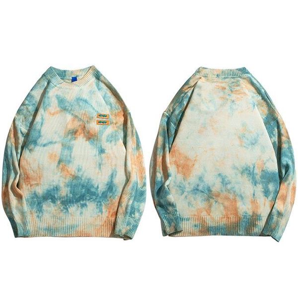 2021 hip hop mens streetwear knitted pullover tie dye vintage retro sweater cotton casual harajuku fashion blue hipster, White;black
2021 hip hop mens streetwear knitted pullover tie dye vintage retro sweater cotton casual harajuku fashion blue hipster, White;black