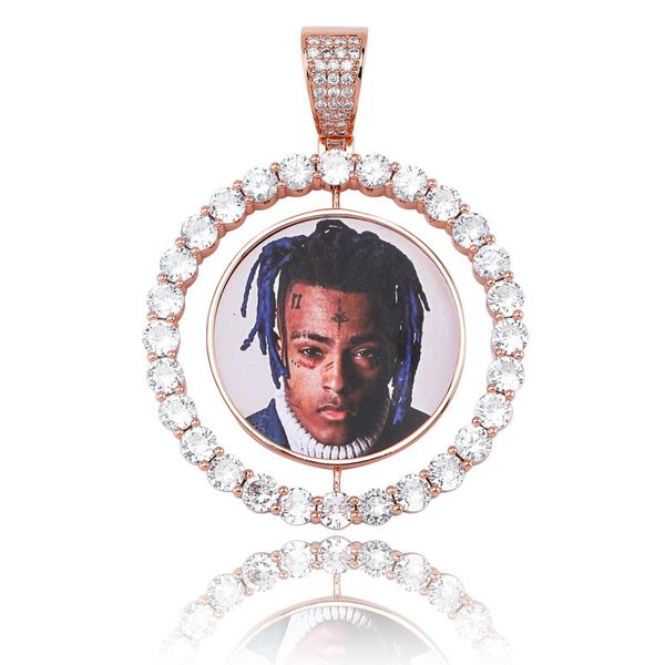 luxury zircon men women necklaces customized p memory pendant jewelry fashion 18k gold plated spin circle hip hop designer necklace, Silver
luxury zircon men women necklaces customized p memory pendant jewelry fashion 18k gold plated spin circle hip hop designer necklace, Silver