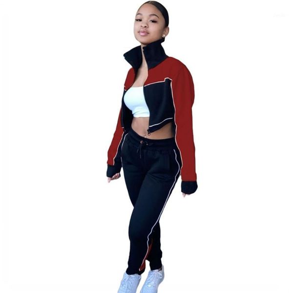 two piece set colors splice tracksuit women hoodies jacket crop and sweatpants outfit spring autumn new lounge wear sets1, Gray
two piece set colors splice tracksuit women hoodies jacket crop and sweatpants outfit spring autumn new lounge wear sets1, Gray