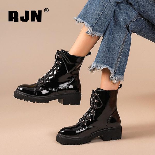 autumn fashion women's boots comfortable and breathable microfiber platform lace-up ankle ro139, Black
autumn fashion women's boots comfortable and breathable microfiber platform lace-up ankle ro139, Black