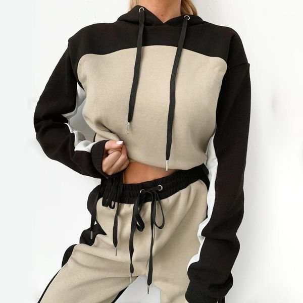 running sets 2 piece set ladies tracksuits casual drawstring splice mesh sweatshirt hooded sport +long pants jogger sweatsuit female1, Black;blue
running sets 2 piece set ladies tracksuits casual drawstring splice mesh sweatshirt hooded sport +long pants jogger sweatsuit female1, Black;blue
