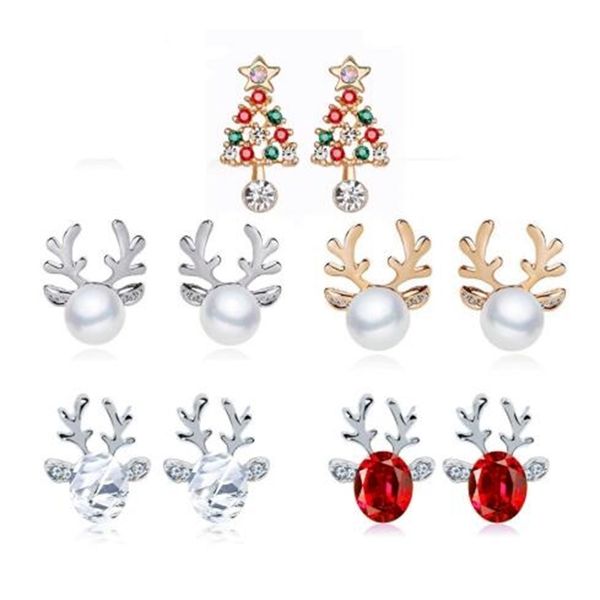 1pair women xmas gift elegant jewelry christmas pearl deer earrings reindeer ear stud
1pair women xmas gift elegant jewelry christmas pearl deer earrings reindeer ear stud