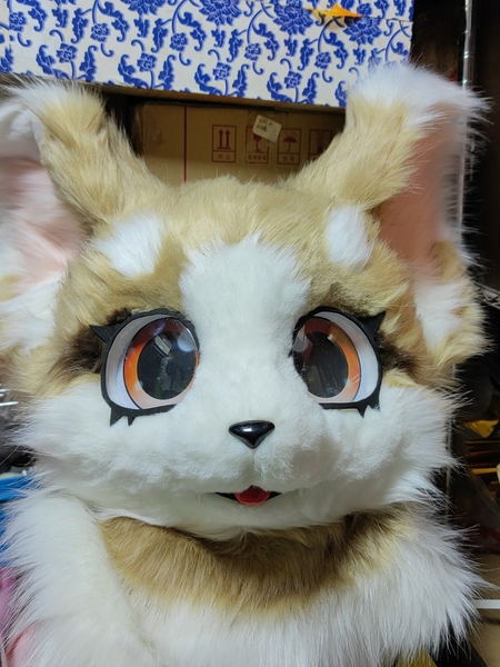 mascot costumes long-haired animal head beast costume fursuit furry head shell beast head custom costumes and accessories, Red;yellow
mascot costumes long-haired animal head beast costume fursuit furry head shell beast head custom costumes and accessories, Red;yellow