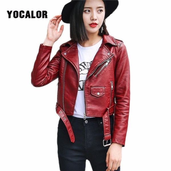 2020 leather autumn red jacket women fashion solid black motorcycle coat short faux leather biker soft female streetwear college, Black;brown
2020 leather autumn red jacket women fashion solid black motorcycle coat short faux leather biker soft female streetwear college, Black;brown