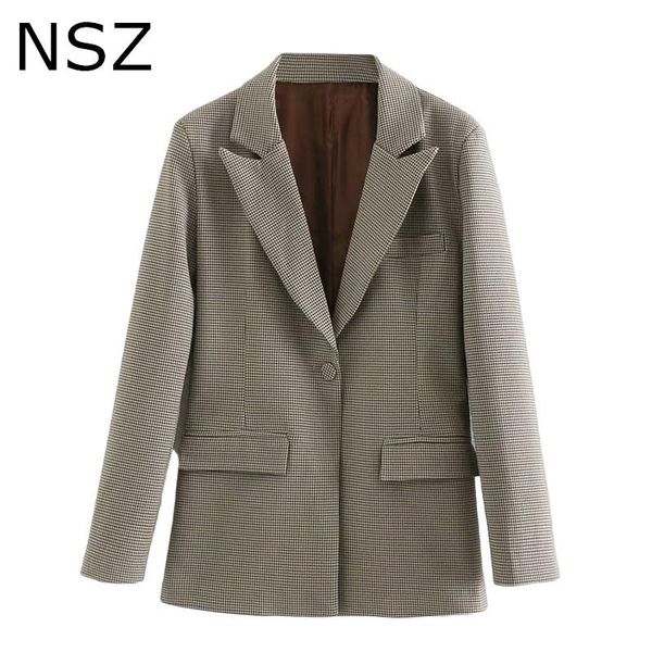 nsz women houndstooth office blazer long sleeve elegant chic plaid suit coat work business formal jacket outerwear, White;black
nsz women houndstooth office blazer long sleeve elegant chic plaid suit coat work business formal jacket outerwear, White;black