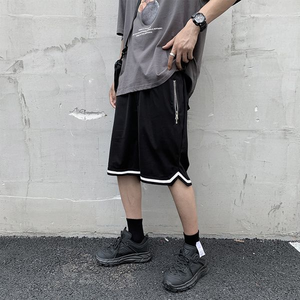 summer versatile shorts men's loose casual straight capris trendy horse pants, White;black
summer versatile shorts men's loose casual straight capris trendy horse pants, White;black