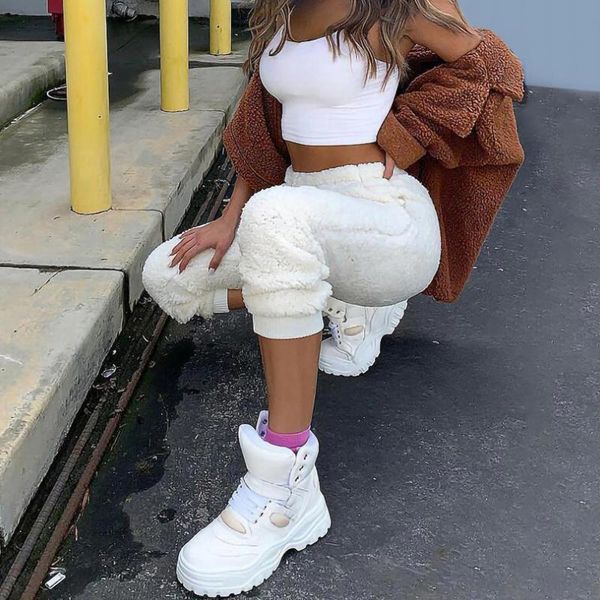 women's pants & capris autumn winter women street cashmere sports casual solid color leggings high waisted trousers harem warm, Black;white
women's pants & capris autumn winter women street cashmere sports casual solid color leggings high waisted trousers harem warm, Black;white