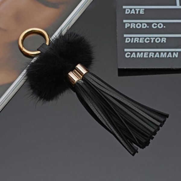 new leather tassels with mink fur ball key chain with two tassels for car keychain bag key ring jewelry eh815 h jllaok, Silver
new leather tassels with mink fur ball key chain with two tassels for car keychain bag key ring jewelry eh815 h jllaok, Silver