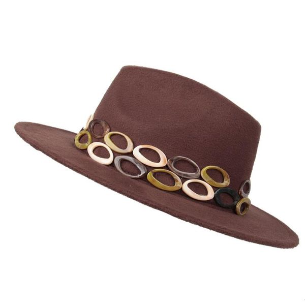 wide brim hats fashion women men handmade punk felt fedora hat acrylic gems jazz cap winter 2 size, Blue;gray
wide brim hats fashion women men handmade punk felt fedora hat acrylic gems jazz cap winter 2 size, Blue;gray