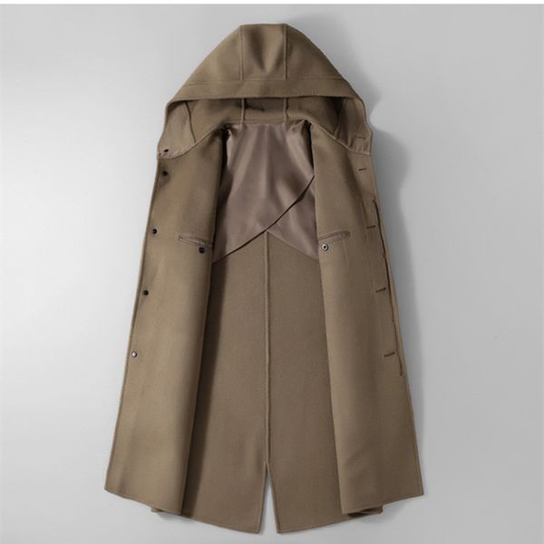 2021 new double-sided with hood khaki winter coats thicken business jacket male wool and mixtures more size m-3xl hx6h, Black
2021 new double-sided with hood khaki winter coats thicken business jacket male wool and mixtures more size m-3xl hx6h, Black