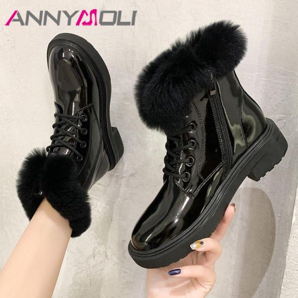 annymoli women ankle boots shoes genuine leather platform mid heel snow boots zip lace up thick heels short black winter
annymoli women ankle boots shoes genuine leather platform mid heel snow boots zip lace up thick heels short black winter
