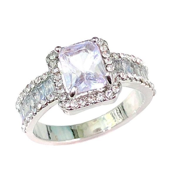 christmas present 2020 designer wedding engagement ring valentine gift diamond ring luxury ladies ring, Slivery;golden