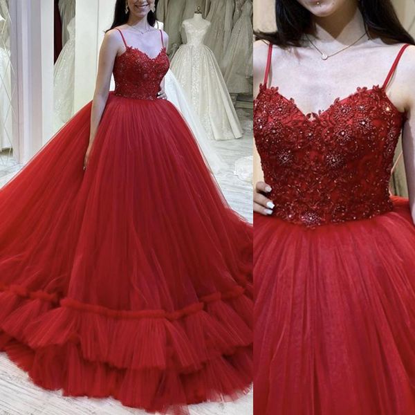 spaghetti straps red wedding dresses ball gown lace appliques robe de soirée de mariage beaded zipper up back colored wedding gowns, White
spaghetti straps red wedding dresses ball gown lace appliques robe de soirée de mariage beaded zipper up back colored wedding gowns, White