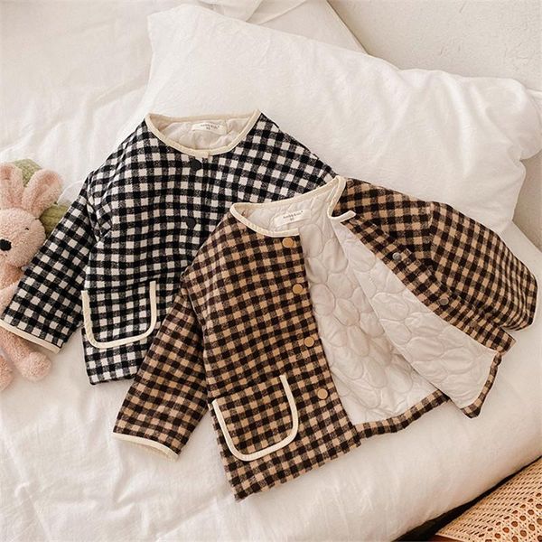 down coat winter 2021 baby girls plaid quilted warm cotton jackets fashion children thicken windbreak short coats kids 1-7y, Blue;gray
down coat winter 2021 baby girls plaid quilted warm cotton jackets fashion children thicken windbreak short coats kids 1-7y, Blue;gray