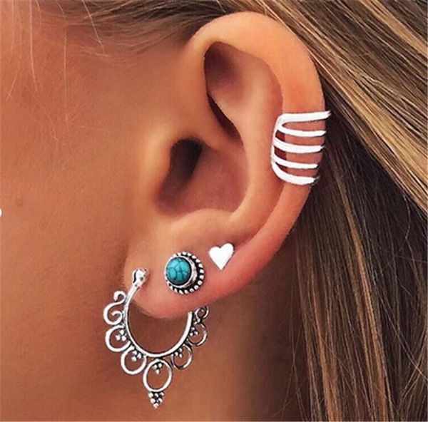 stud 4pcs/set vintage hollow flower heart blue rhinestone earring for women girl alloy carved earrings set boho jewelry brincos, Golden;silver
stud 4pcs/set vintage hollow flower heart blue rhinestone earring for women girl alloy carved earrings set boho jewelry brincos, Golden;silver