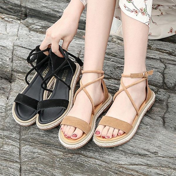 sandals beach shoes fashion chaussures summer femme rope lace up women non-slip faux suede flat sandals1, Black
sandals beach shoes fashion chaussures summer femme rope lace up women non-slip faux suede flat sandals1, Black