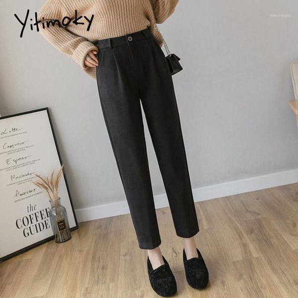 yitimoky suit pants women autumn winter loose plus size office lady solid casual elegant fashion trousers women 2020 black beige1, Black;white
yitimoky suit pants women autumn winter loose plus size office lady solid casual elegant fashion trousers women 2020 black beige1, Black;white