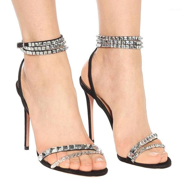 summer glitter rhinestone strap wedding sandals women thin heel ankle strap crystal sandal woman peep toe party dress shoe1, Black
summer glitter rhinestone strap wedding sandals women thin heel ankle strap crystal sandal woman peep toe party dress shoe1, Black
