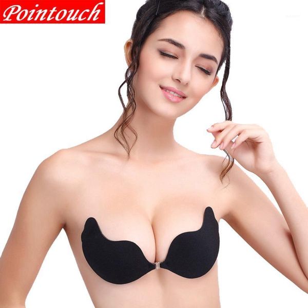 pointouch strapless breathable bras backless women underwear silicone push up invisible wire wedding party brassiere1, Red;black
pointouch strapless breathable bras backless women underwear silicone push up invisible wire wedding party brassiere1, Red;black