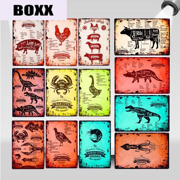 cuts butcher guide pork beef turkey meat collcetion vintage metal poster dinosaur cuts tin sign museum butcher's shop decor
cuts butcher guide pork beef turkey meat collcetion vintage metal poster dinosaur cuts tin sign museum butcher's shop decor