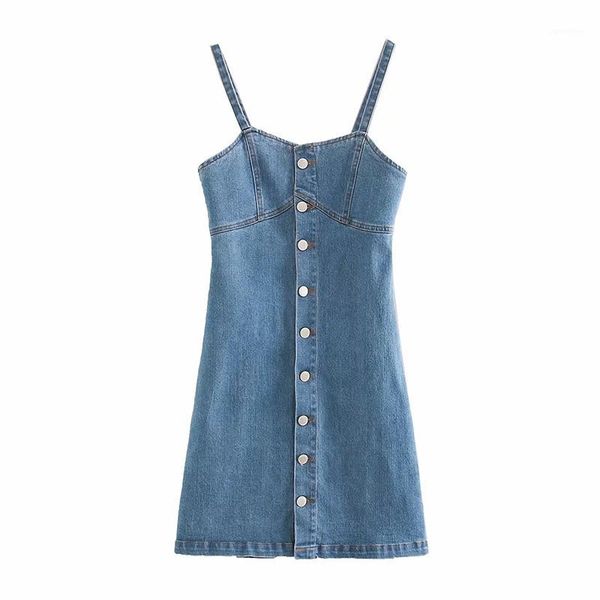 women streetwear a line spaghetti strap denim dress button up dress female sleeveless 2020 summer mini dresses robes1, Black;gray
women streetwear a line spaghetti strap denim dress button up dress female sleeveless 2020 summer mini dresses robes1, Black;gray