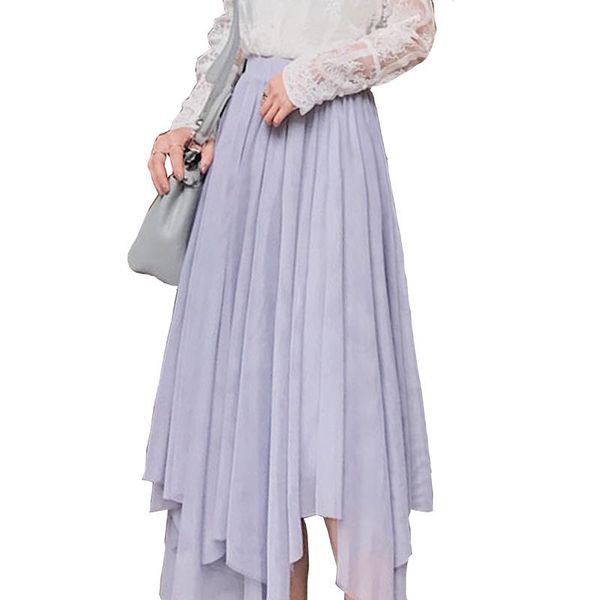 skirts tide spring white mesh womens asymmetrical elegant voile casual loose elastic long, Black
skirts tide spring white mesh womens asymmetrical elegant voile casual loose elastic long, Black