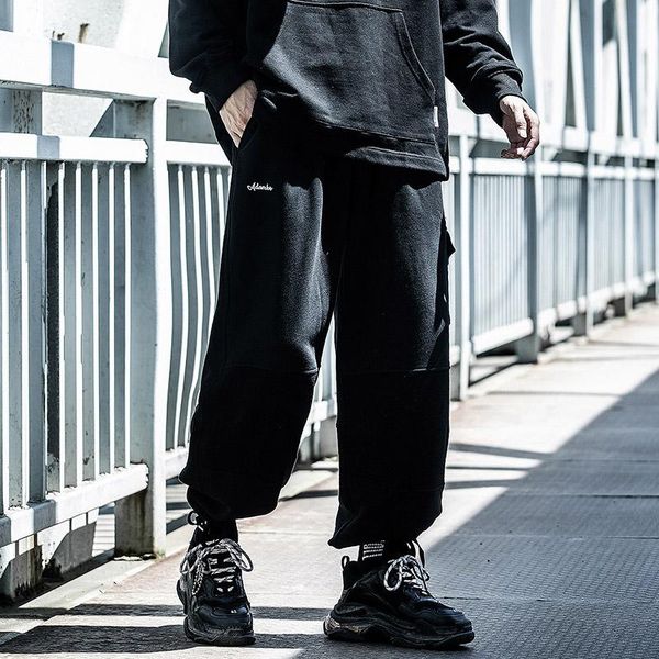 men's pants clothes harajuku autumn winter sports leisure trousers draw string overalls oversized loose comfortable jogger hiphop, Black
men's pants clothes harajuku autumn winter sports leisure trousers draw string overalls oversized loose comfortable jogger hiphop, Black