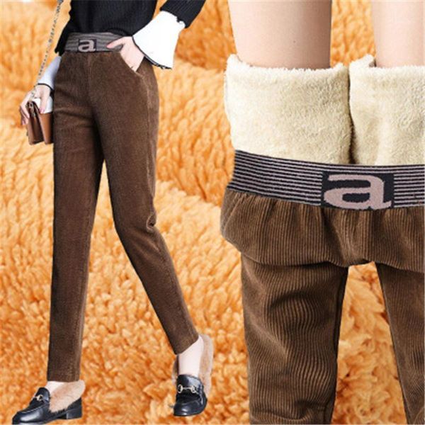 corduroy pants women's 2021 winter fashion new high waist thickened warmth radish style loose trousers trend 2921, Black;white
corduroy pants women's 2021 winter fashion new high waist thickened warmth radish style loose trousers trend 2921, Black;white