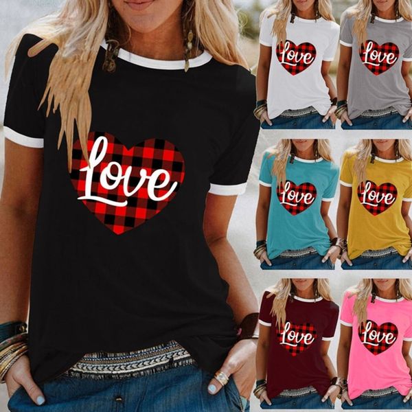 valentine's day summer women's love letters printed t-shirt short sleeve shrit love heart casual ladies short sleeved plus size hh, White
valentine's day summer women's love letters printed t-shirt short sleeve shrit love heart casual ladies short sleeved plus size hh, White