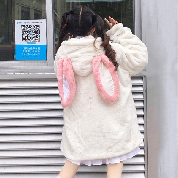 japanese winter new overcoat women soft sister loose cute kawaii plush ears sweet thicken hooded jacket girl student, Black
japanese winter new overcoat women soft sister loose cute kawaii plush ears sweet thicken hooded jacket girl student, Black