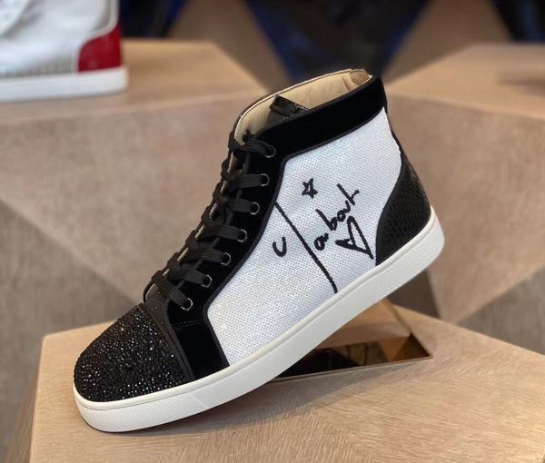 elegant graffiti & sequin dedilouis flats,men's high stass red bottom sneakers shoes luxury designer outdoor trainers eu 35-47, Black
elegant graffiti & sequin dedilouis flats,men's high stass red bottom sneakers shoes luxury designer outdoor trainers eu 35-47, Black