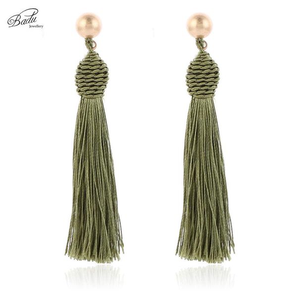 dangle & chandelier badu long tassel earrings for women vintage silk fringe drop earring army green red white colors ear jewelry, Silver
dangle & chandelier badu long tassel earrings for women vintage silk fringe drop earring army green red white colors ear jewelry, Silver