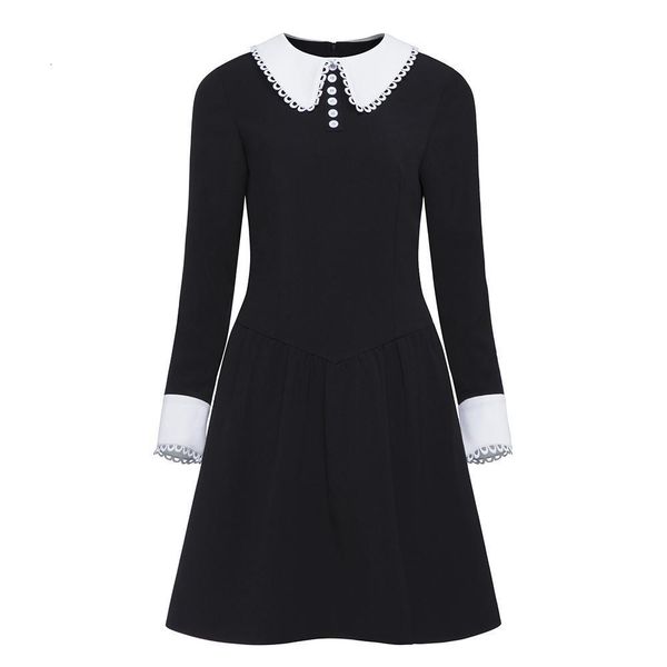 women gothic dress long sleeve black gothic punk dresses female black button party club dresses school girl dark dress, Black;gray
women gothic dress long sleeve black gothic punk dresses female black button party club dresses school girl dark dress, Black;gray